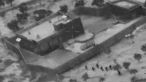 Standbild einer Aufnahme des US-Militärs zeigt die Operation, die zum Tod von IS-Führer Abu Bakr al-Bagdadi führte.