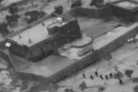 Standbild einer Aufnahme des US-Militärs zeigt die Operation, die zum Tod von IS-Führer Abu Bakr al-Bagdadi führte.