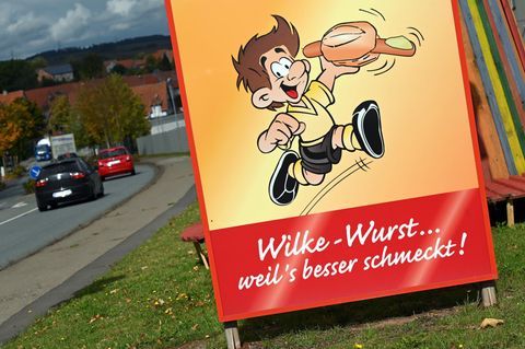 Wilke-Wurst Werbeplakat