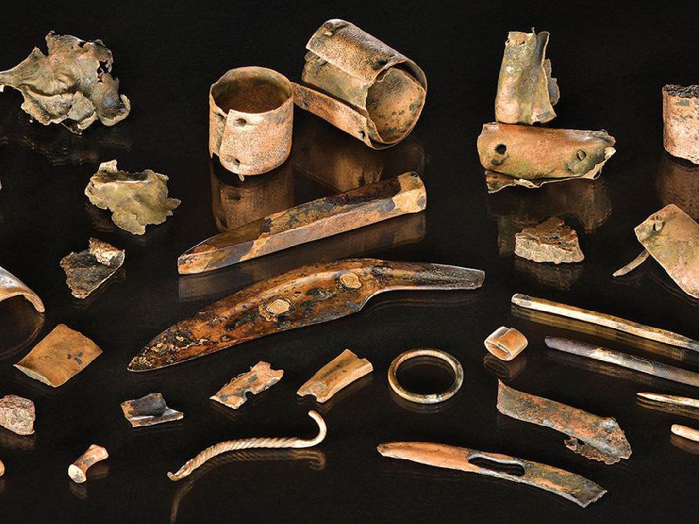 Die Werkzeuge haben eine lange Reise hinter sich, sie wurden aus Südeuropa an die Ostsee gebracht.