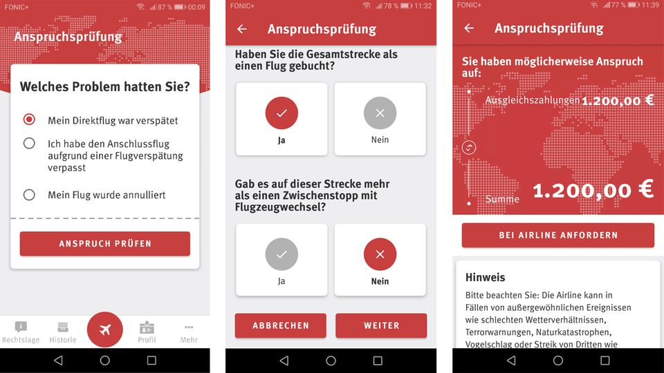 Flugärger-App: Flugverspätung: Diese App berechnet, ob Sie Anspruch auf 600 Euro Entschädigung haben