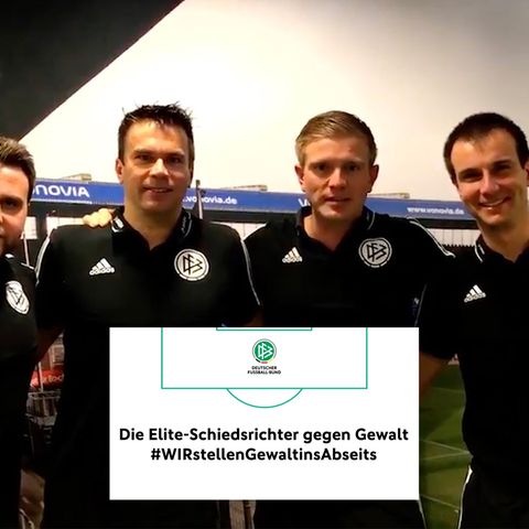 DFB-Aktion: Nach Angriffen: Spitzen-Schiedsrichter stärken Kollegen im Amateurfußball den Rücken