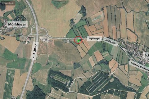 Satellitenbild mit dem Fundort der 20-Jährigen bei Lübeck