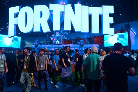 Stand des Survival-Spiels Fortnite auf der Spielemesse E3