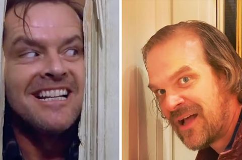 David Harbour spielt die berühmte Szene aus "Shining" nach