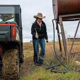 Kelsey Ducheneaux auf ihrer Ranch im Cheyenne-River-Reservat