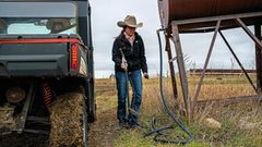 Kelsey Ducheneaux auf ihrer Ranch im Cheyenne-River-Reservat