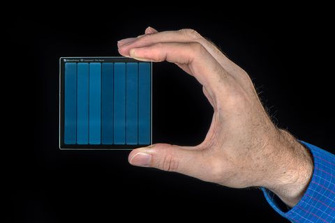 Microsofts Projekt Silica brannte einen Film auf eine Glas-Festplatte