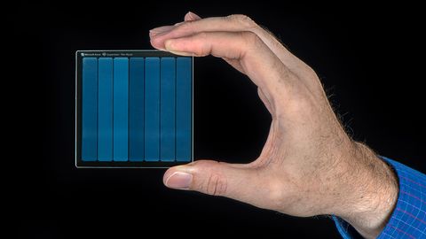 Microsofts Projekt Silica brannte einen Film auf eine Glas-Festplatte