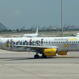 Als der spanische Billigflieger den 50.000.000. Fluggast begrüßen konnte, wurde der hintere Teil eines Airbus mit einem Danke-Schriftzug versehen.