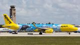 Beim US-Billigflieger Spirit hebt der fliegende Elefant Dumbo aus dem Fantasy-Film von Walt Disney Pictures täglich ab - auf dem Rumpf eines Airbus A321.