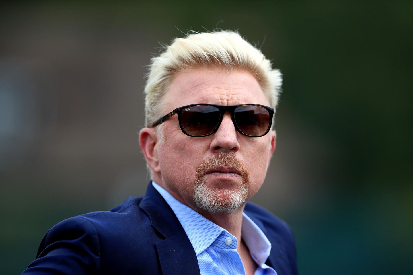 Becker am Rande der All England Championships, wo er für einen TV-Sender als Experte tätig war