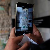 Mexico City, Mexiko: Im Museum für Erinnerung und Toleranz wird dieses Stück Mauer ausgestellt. US-Präsident Donald Trump will an der Grenze zu Mexiko eine Mauer errichten. 