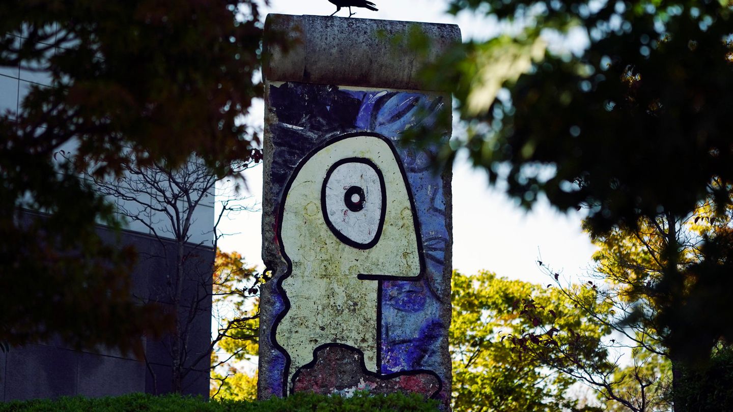 Yokohama, Japan: Dieses Stück der Berliner Mauer hat seinen Weg in die japanische Hafenstadt Yokohama gefunden. 