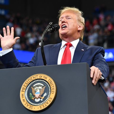 Donald Trump bei einer Rede in Kentucky
