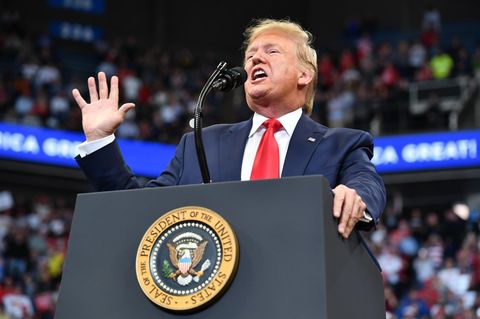 Donald Trump bei einer Rede in Kentucky