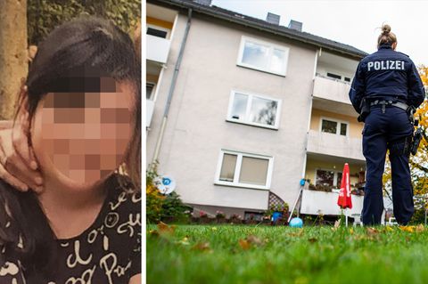 Festgenommene 15-Jährige; Polizeibeamtin am Tatort in Detmold