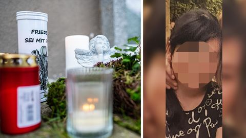 Kerzen und Blumen am Tatort in Detmold; 15-jährige Verdcächtige