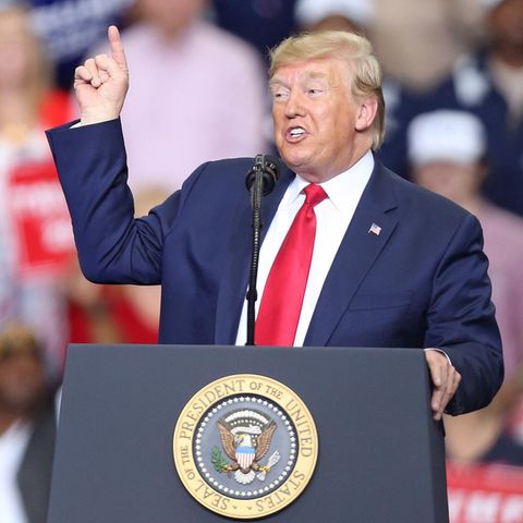 US-Präsident Donald Trump gestikuliert