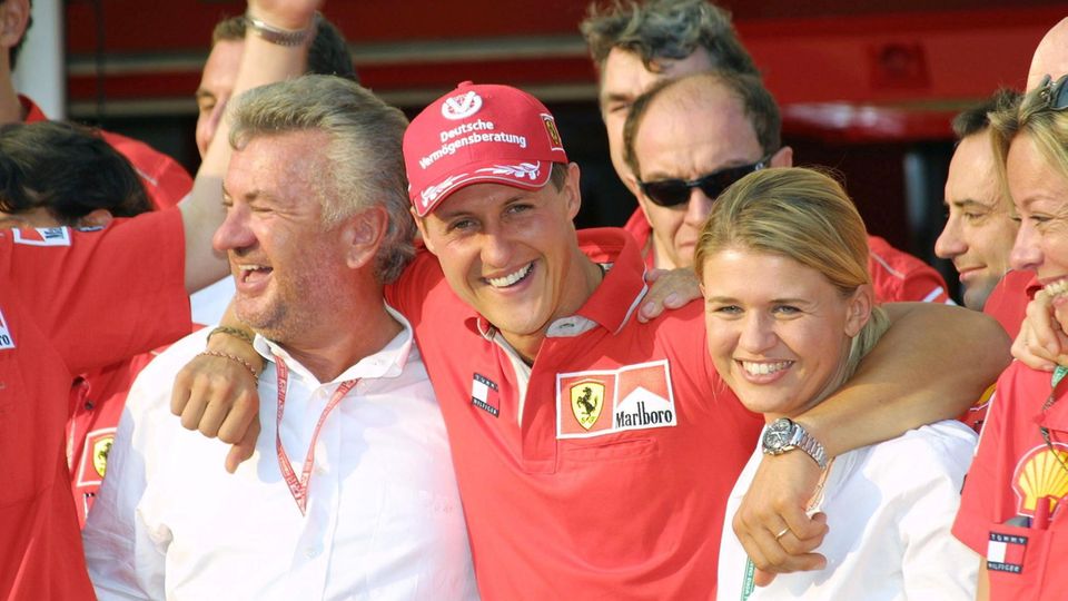 Willi Weber, Michael Schumacher und Corinna Schumacher