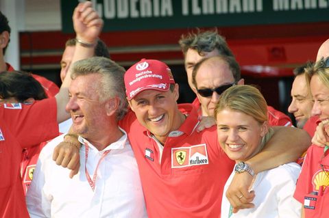 Willi Weber, Michael Schumacher und Corinna Schumacher