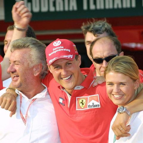 Willi Weber, Michael Schumacher und Corinna Schumacher