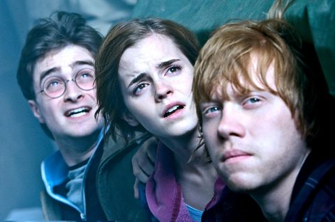 Harry Potter, Hermine Granger und Ron Weasley