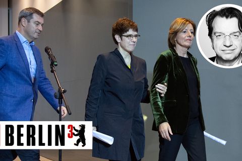Von links nach rechts: Markus Söder (CSU), Annegret Kramp-Karrenbauer (CDU) und Malu Dreyer (SPD)