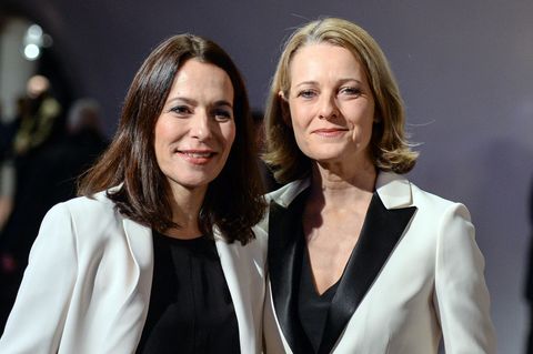 Anne Will (l.) und Miriam Meckel