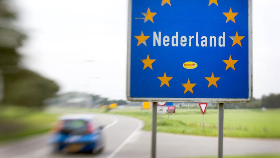 Die Grenze zwischen den Niederlanden und Deutschland