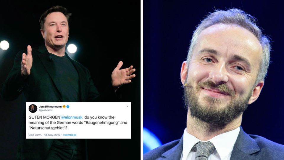 Jan Böhmermann reagiert mit einem Tweet auf Musks Baupläne in Berlin Jan Böhmermann reagiert mit einem Tweet auf Musks Baupläne in Berlin