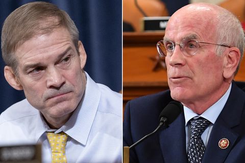 Jim Jordan (l.) und Peter Welch bei der Anhörung im US-Kongress