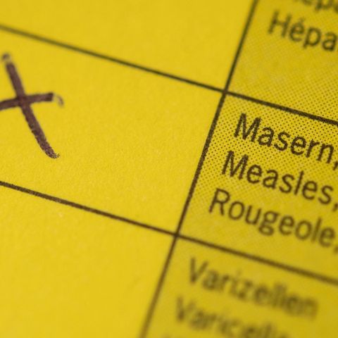 Impfpass mit Masern-Zeile