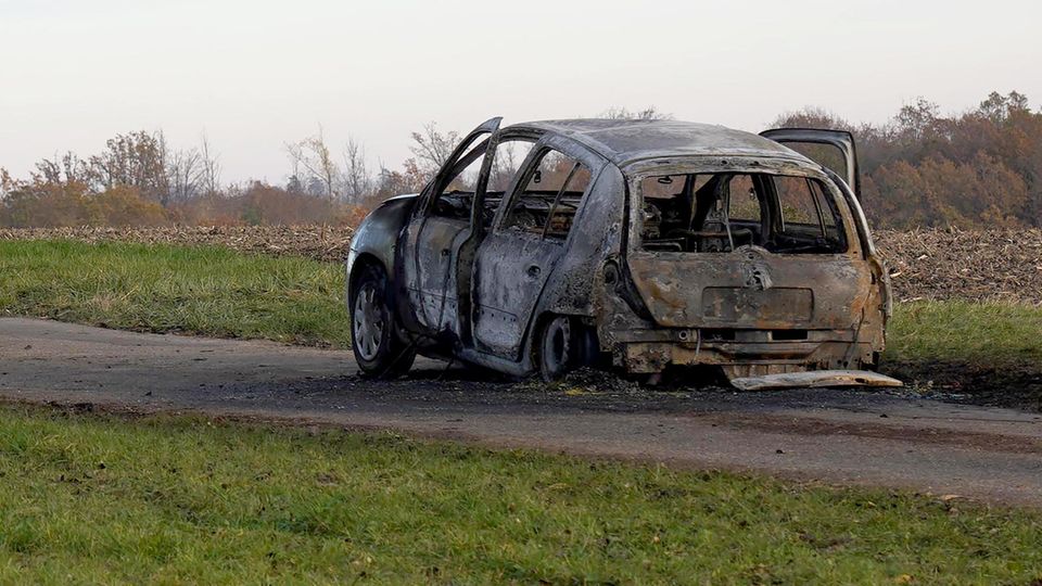 Das ausgebrannte Auto