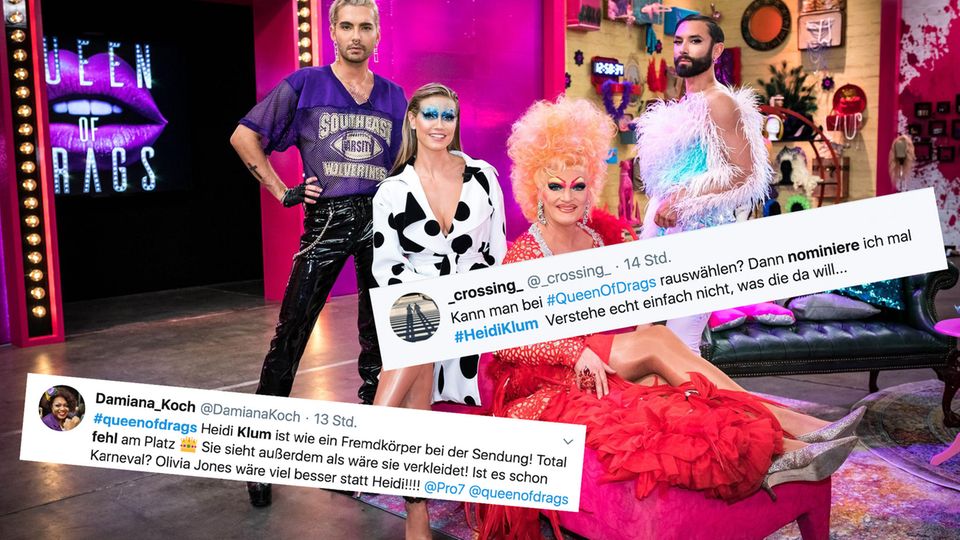 Queen of Drags Jury mit Heidi Klum, Olivia Jones, Bill Kaulitz und Tom Neuwirth aka Conchita Wurst