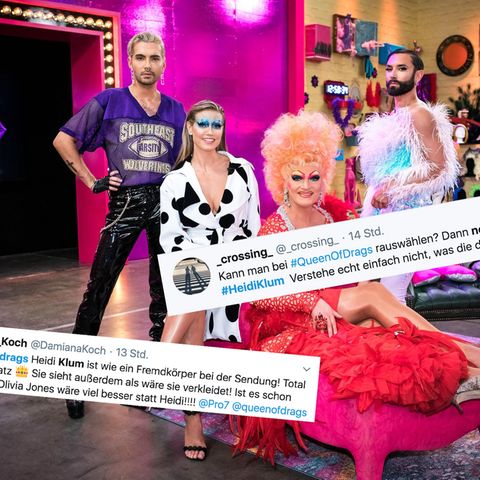 Queen of Drags Jury mit Heidi Klum, Olivia Jones, Bill Kaulitz und Tom Neuwirth aka Conchita Wurst