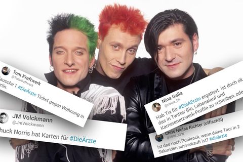 "Die Ärzte" und Twitter-Kommentare