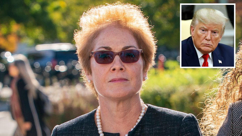 Marie Yovanovitch und Donald Trump Marie Yovanovitch und Donald Trump