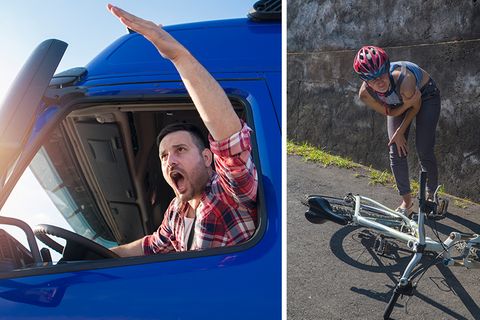 Unfallgefahr: Lkw-Fahrer schreibt eindringliches Posting an Radfahrer