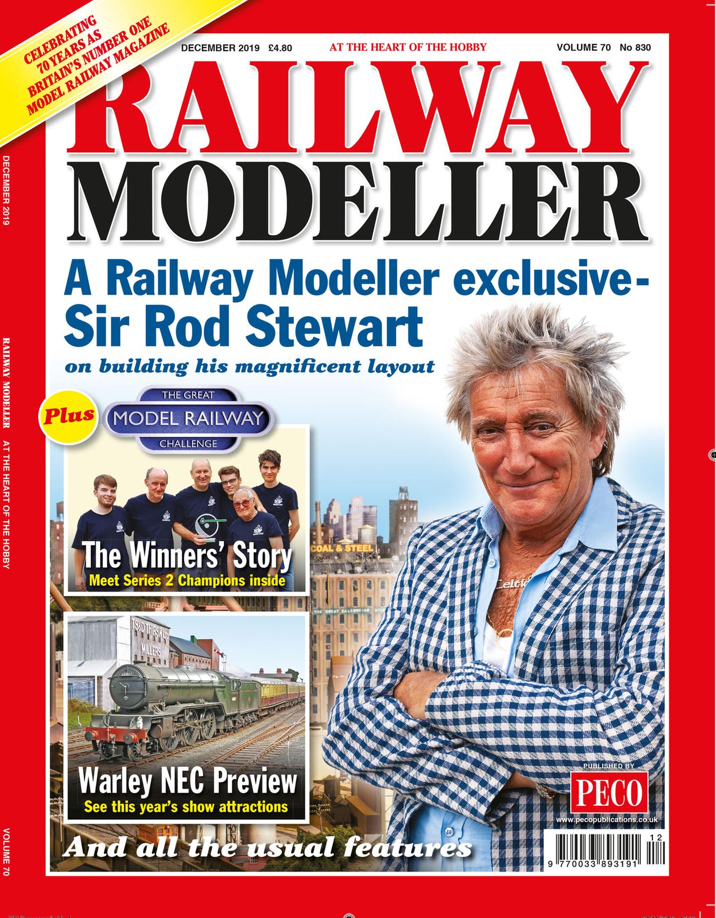 Rod Stewart auf dem Titel der "Railway Modeller"