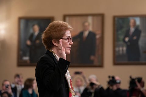 Marie Yovanovitch sagte zum Amtsenthebungsverfahren von US-Präsident Donald Trump aus