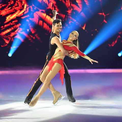 Dancing on Ice: Jenny Elvers mit Tanzpartner Jamal Othman