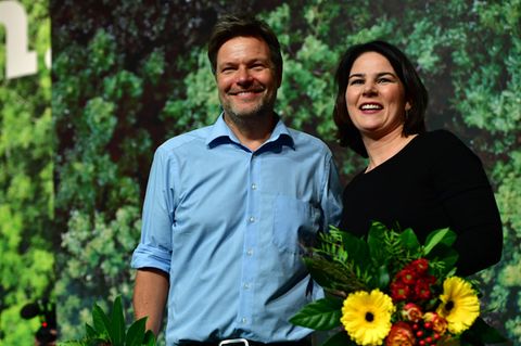 Grünen-Politiker Robert Habeck und Annalena Baerbock