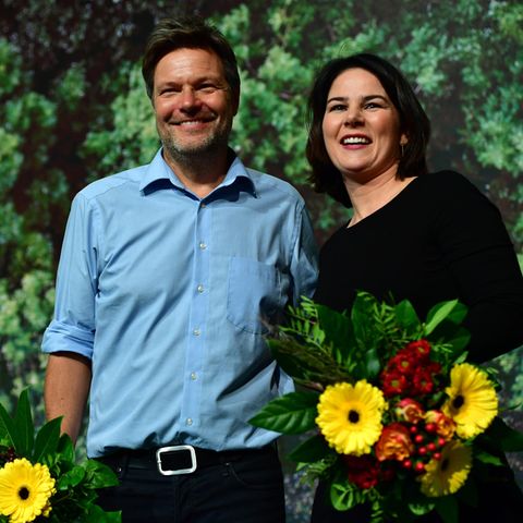 Grünen-Politiker Robert Habeck und Annalena Baerbock