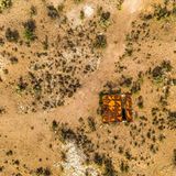 So sieht das Anwesen von oben aus.