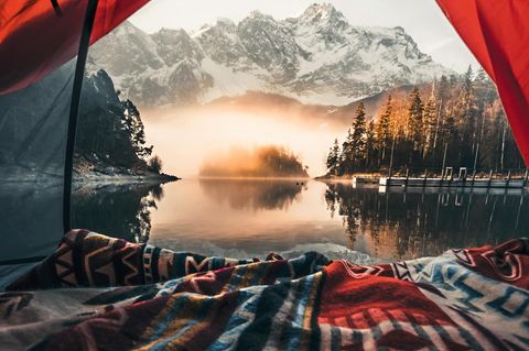 Morgenstimmung am bayerischen Eibsee