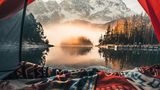 Morgenstimmung am bayerischen Eibsee