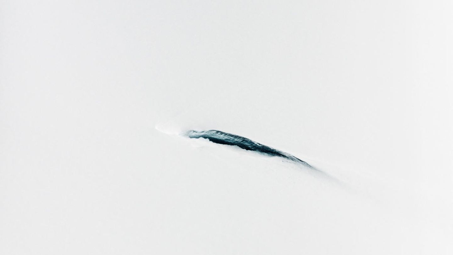 Paolo Pellegrin Luftaufnahmen von einem NASA P3-Flugzeug, das über die Südhalbinsel A fliegt