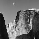 Moon and Half  Dome