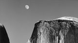 Moon and Half  Dome